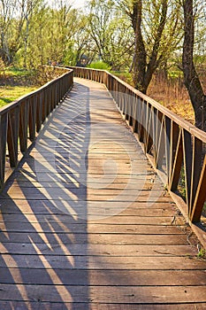 Wooden bridge in Croatia.