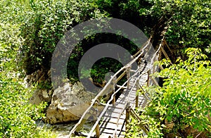 Wooden bridge over Erma River