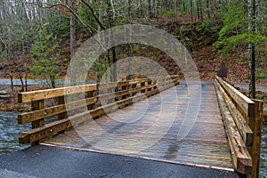 Wooden bridge in Smoky Mountain