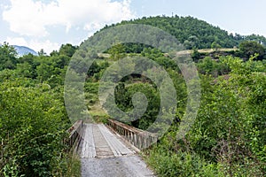 Wooden bridge which is for cars