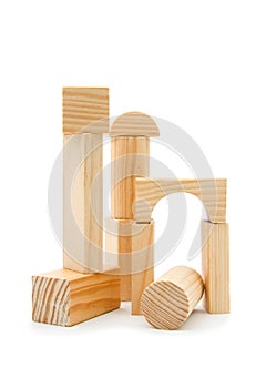 Wooden building blocks