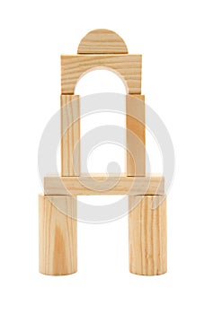 Wooden building blocks