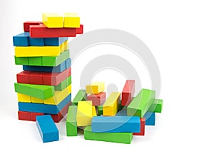 Wooden building blocks