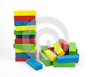 Wooden building blocks