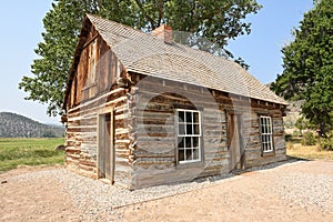 Wooden butch cassidy house photo