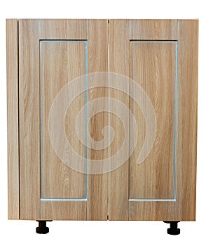 Wooden cabinet furniture on a white background