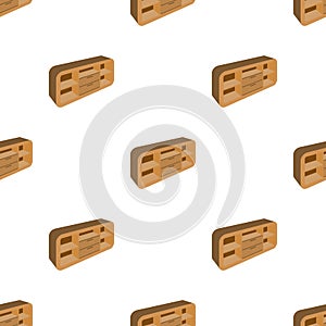 Wooden Cabinet with lockers and cupboards.TV stand.Bedroom furniture single icon in cartoon style vector symbol stock