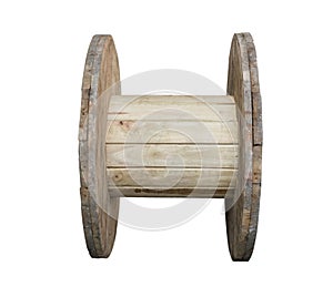 Wooden cable spool table