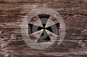 Wooden carved background detail