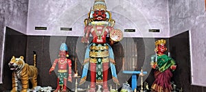 Wooden carvings of South Indian idols Udupi Karnataka India