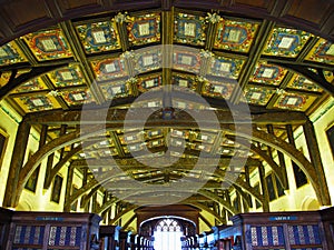 Wooden ceiling in Bodleian library