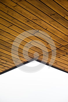 Wooden ceiling for decoration