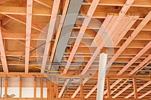 Wooden ceilings, building homes in New Zealand photo