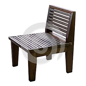Wooden chair isolated