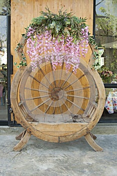 Wooden chair photo