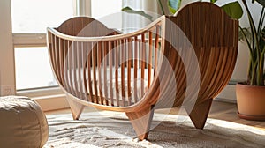 Wooden Chair on Rug by Window