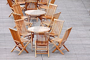 Wooden Chair & Table