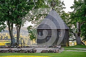 Wooden chapel on Kernave mound, Lithuania