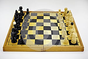 Wooden chess board game