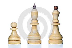 Wooden chess-men