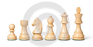 wooden chess pieces