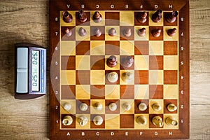 Wooden chessboard