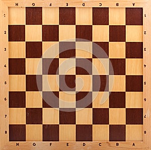 Wooden chessboard