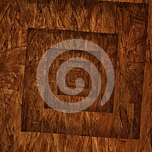 Wooden chipboard spiral brown textuted image