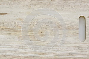 Wooden Chopping Board Isolated on White