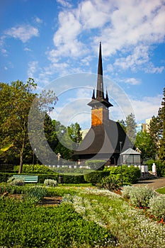 Wooden church in Baile Felix resort