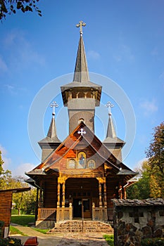 Wooden church in Baile Felix resort