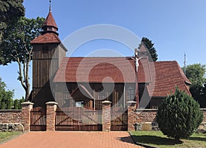 Wooden church in Brzezno Szlacheckie Poland