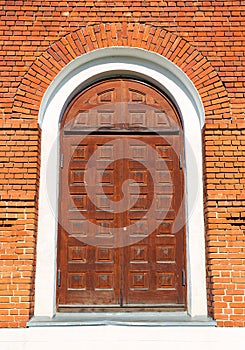 Wooden church doors