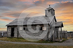 Wooden church in Fuerte Bulnes photo