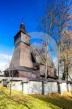 Dřevěný kostel, Hervartov, Slovensko