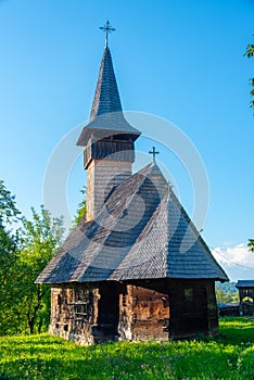 Wooden Church Holy Archangels in Manastirea, Romania