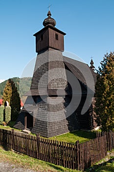 Wooden church of Immaculate Conception of the Virgin Mary in a village Hranicne, Slovakia