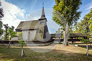 Wooden church Koci in the middle of a park, Chrudim, Czech Republic