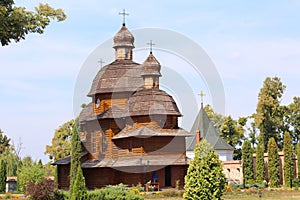 Wooden Church, Krehivskyy Monastery near Lvov, Ukraine