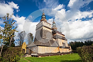 Wooden church in Krempna, Poland