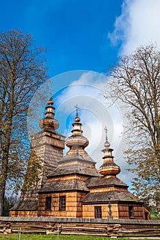 Wooden church in Kwiaton, Poland