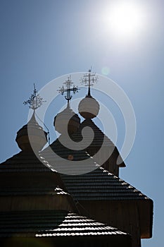 Wooden church of the Protection of the Saint Gods Mother in a village Jedlinka, Slovakia