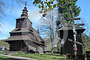 Wooden church in Rusky Potok
