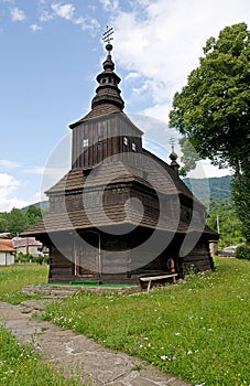 Wooden church in Rusky Potok