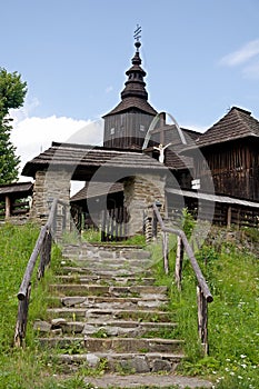 Wooden church in Rusky Potok