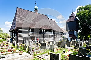 wooden church in Slavonov, Czech Republic