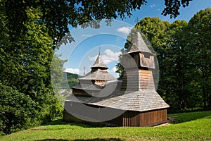 Wooden church of St Cosmo and Damian in a village Venecia-Lukova, Slovakia