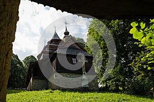 Wooden church of St Cosmo and Damian in a village Venecia-Lukova, Slovakia