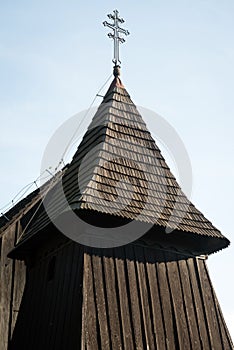 Wooden Church of St Lucas the Evangelist in a village Brezany, Slovakia