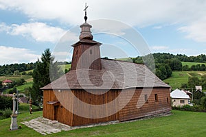 Wooden Church of St Lucas the Evangelist in a village Krive, Slovakia